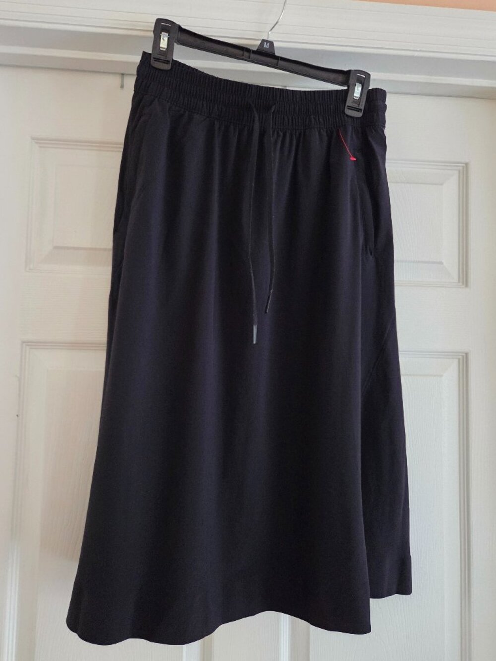 Athleta Black Drawstring A-Line Skirt Size 10